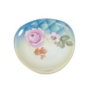 Antique RS Germany Hand Painted Porcelain Serving Bowl With Floral Design Gold T